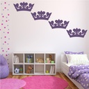 Princess Crown Tiara Wall Sticker Pack | Icon Wall Stickers